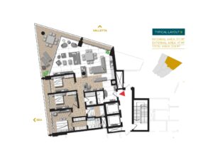 tigne point apartment plan